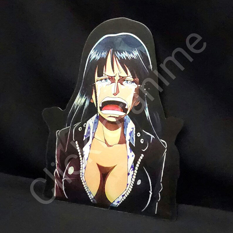 One Piece: Nico Robin 3D Moving Car Laptop Sticker Anime Manga Lenticular Decal