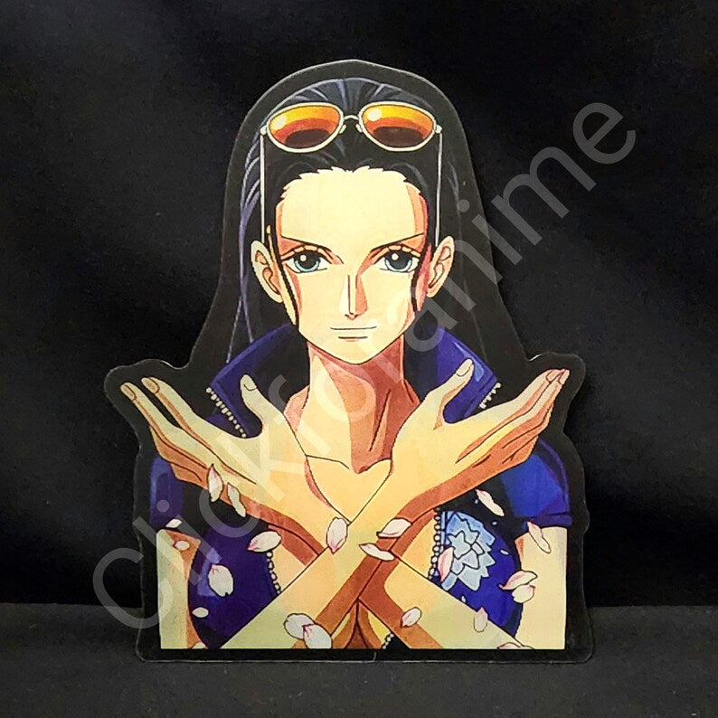 One Piece: Nico Robin 3D Moving Car Laptop Sticker Anime Manga Lenticular Decal