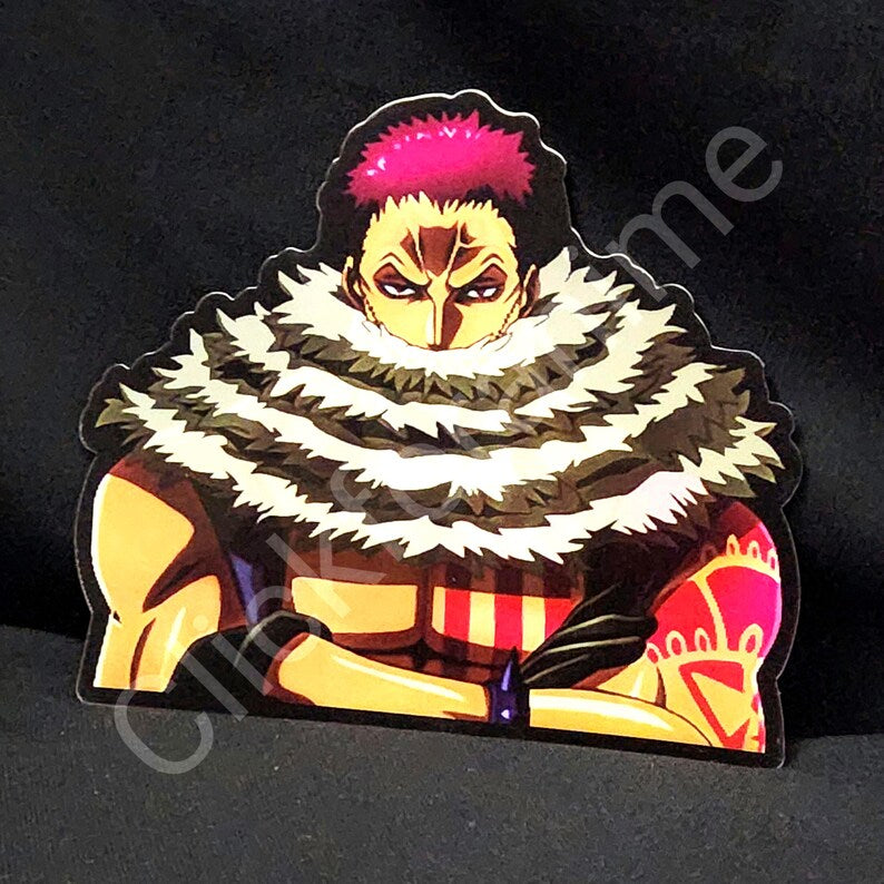 One Piece: Charlotte Katakuri 3D Moving Sticker Anime Manga Lenticular Car Decal