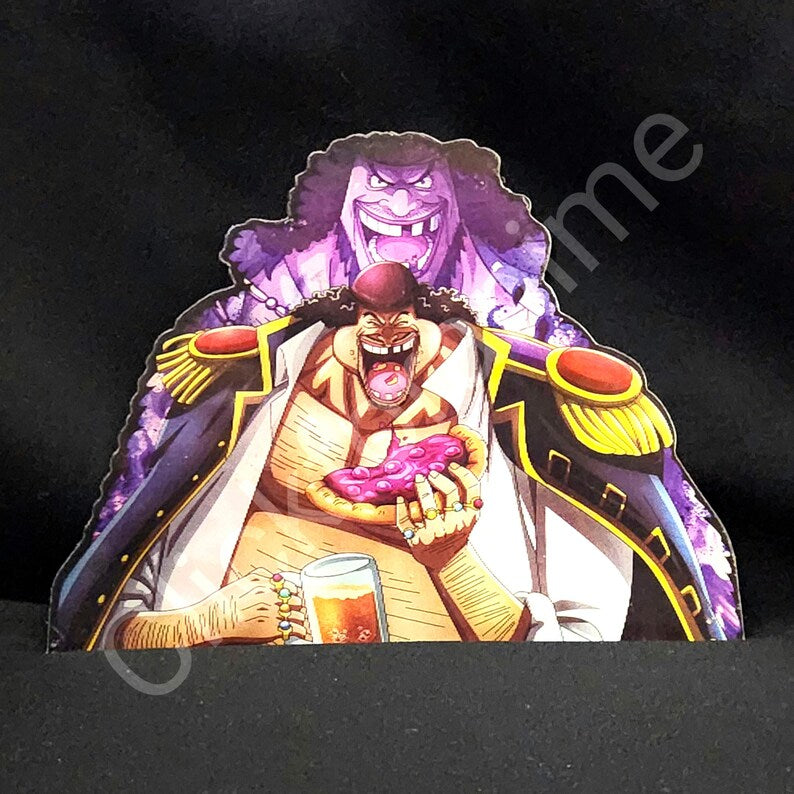 One Piece: Blackbeard 3D Moving Laptop Sticker Lenticular Decal Anime Manga