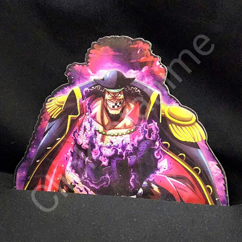 One Piece: Blackbeard 3D Moving Laptop Sticker Lenticular Decal Anime Manga