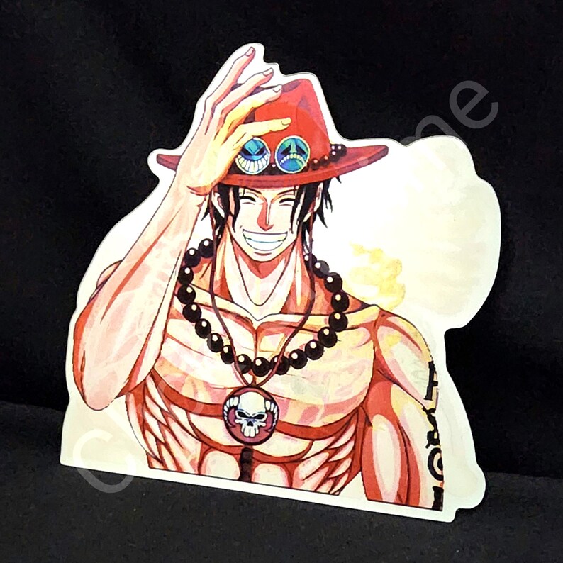 One Piece: Portgas D. Ace 3D Moving Sticker Anime Manga Lenticular Decal