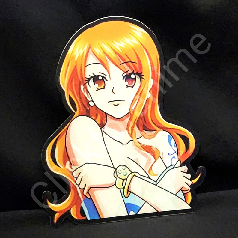 One Piece: Nami 3D Moving Sticker Anime Manga Lenticular Decal Car laptop