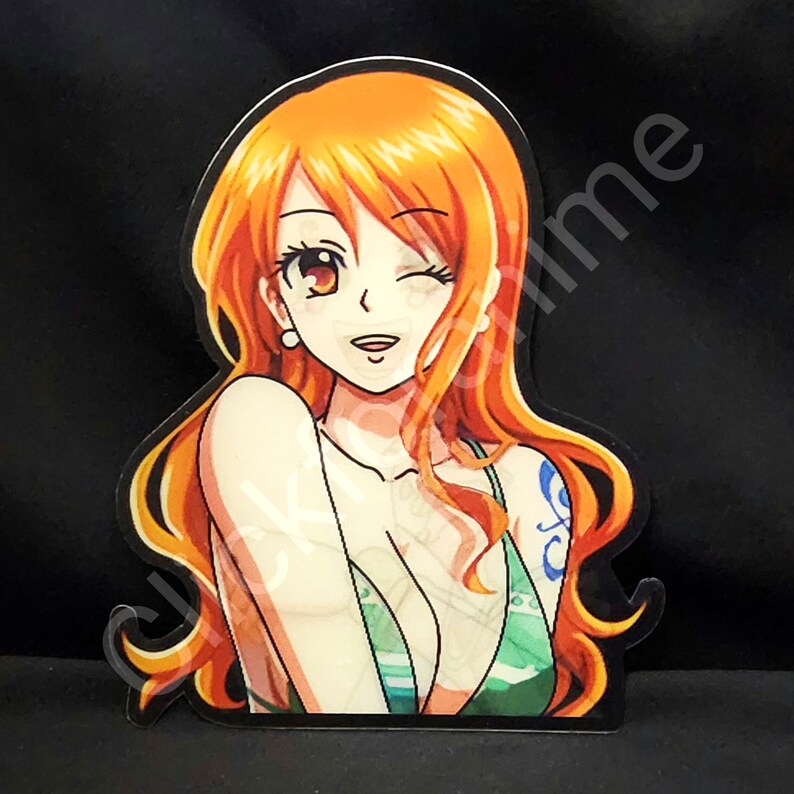 One Piece: Nami 3D Moving Sticker Anime Manga Lenticular Decal Car laptop