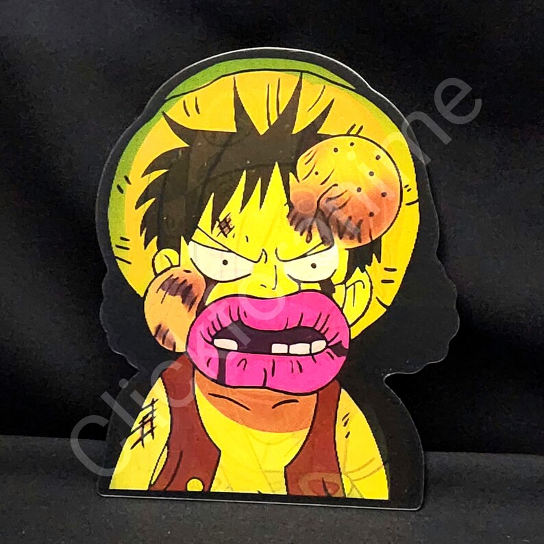 One Piece Sanj Luffy Maccus 3D Moving Sticker Anime Manga Lenticular decal