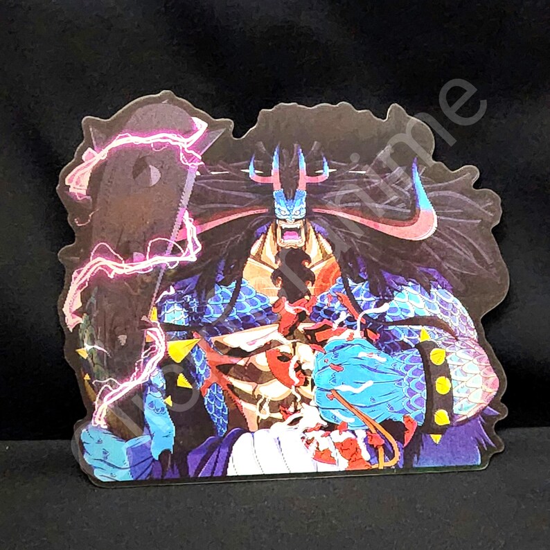 One Piece: Kaido Dragon 3D Moving Sticker Anime Manga Lenticular Laptop Decal