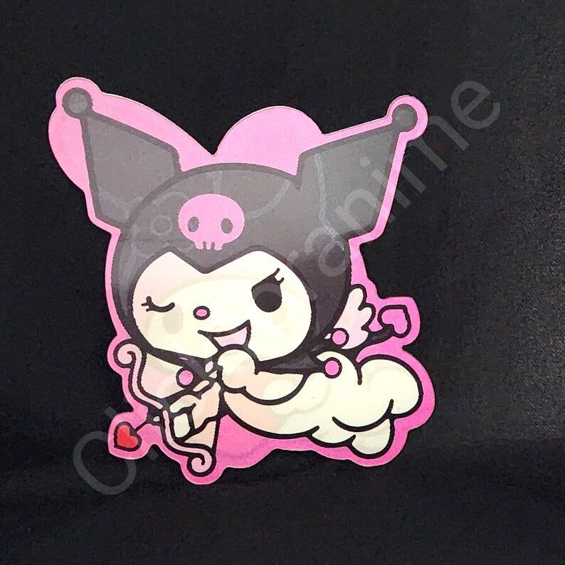 Sanrio: Kuromi My Melody 3D Moving Sticker Laptop Cute Lenticular kawaii Decal Car Notebook