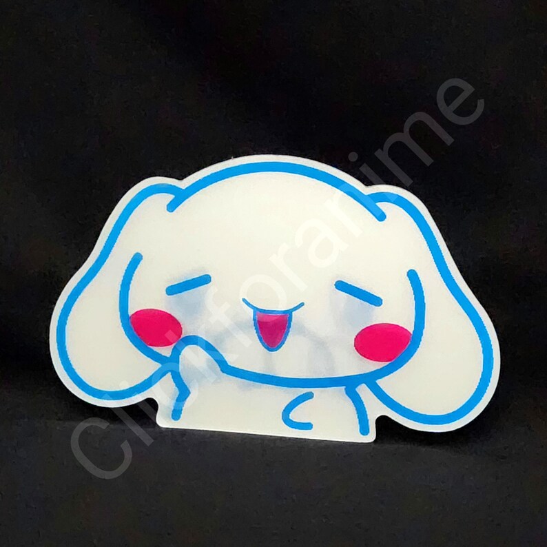 Sanrio: cinnamoroll 3D Motion Moving Laptop Sticker Cute Decal Kawai Car Notebook