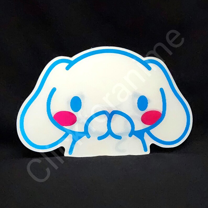 Sanrio: cinnamoroll 3D Motion Moving Laptop Sticker Cute Decal Kawai Car Notebook