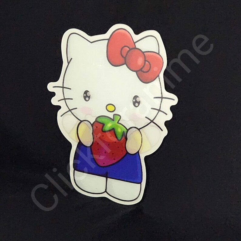 Sanrio: Hello Kitty 3D Motion Moving Laptop Sticker Cute Lenticular Decal Kawaii Car Notebook