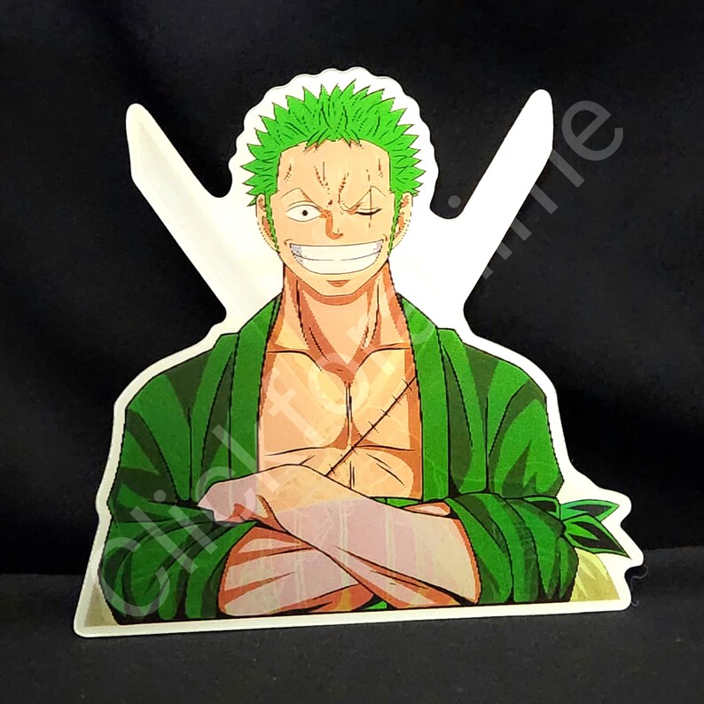 One Piece: Roronoa Zoro - 3D Moving Sticker Anime Manga Lenticular Car Decal