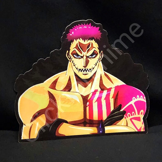 One Piece: Charlotte Katakuri 3D Moving Sticker Anime Manga Lenticular Car Decal