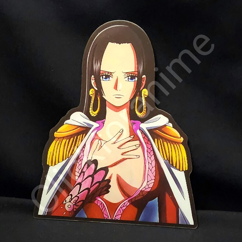 One Piece: Boa Hancock 3D Moving Car Laptop Sticker Anime Manga Lenticular Decal