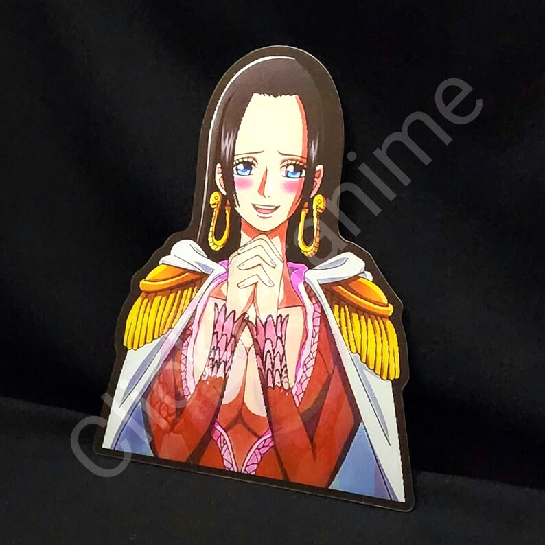 One Piece: Boa Hancock 3D Moving Car Laptop Sticker Anime Manga Lenticular Decal