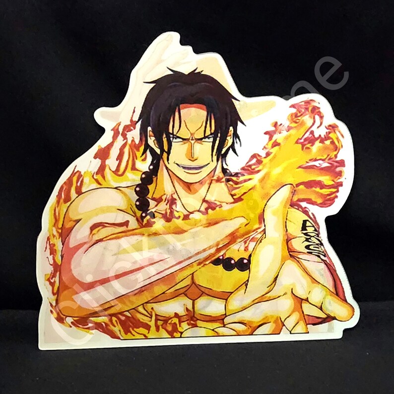 One Piece: Portgas D. Ace 3D Moving Sticker Anime Manga Lenticular Decal