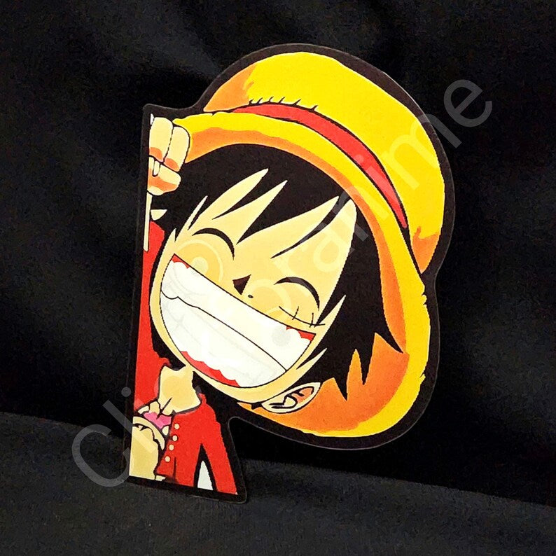 One Piece: Monkey D. Luffy 3D Moving Sticker Anime Manga Lenticular Decal Cute