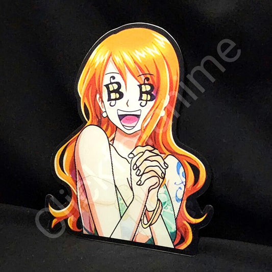 One Piece: Nami 3D Moving Sticker Anime Manga Lenticular Decal Car laptop