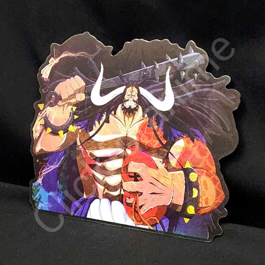 One Piece: Kaido Dragon 3D Moving Sticker Anime Manga Lenticular Laptop Decal