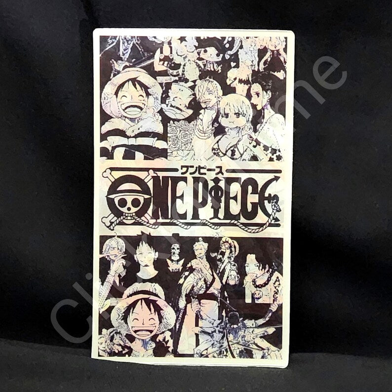 One Piece: Monkey D. Luffy Team 3D Moving Sticker Anime Manga Lenticular Decal