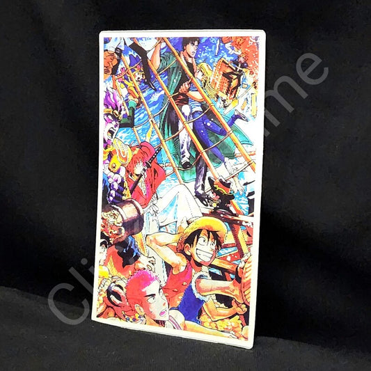 One Piece: Monkey D. Luffy Team 3D Moving Sticker Anime Manga Lenticular Decal