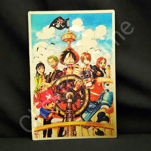 One Piece: 3D Moving Sticker Lenticular Motion Decal Suitable for outdoor use.