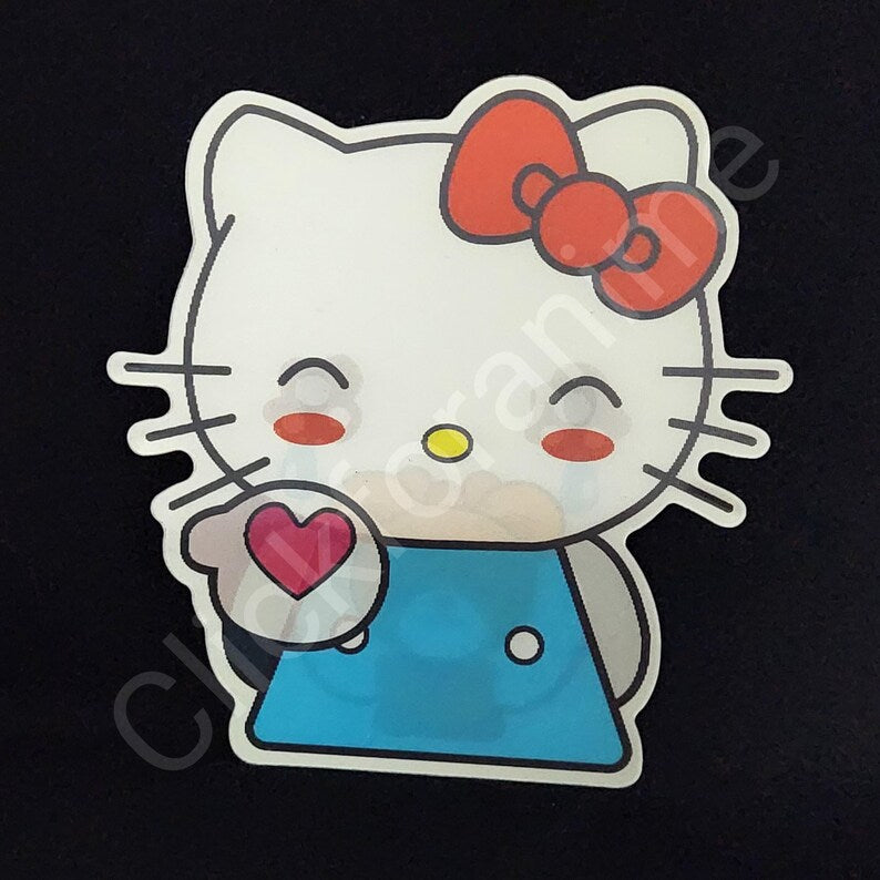 Sanrio: Hello Kitty 3D Motion Moving Laptop Sticker Cute Lenticular Decal kawaii Notebook