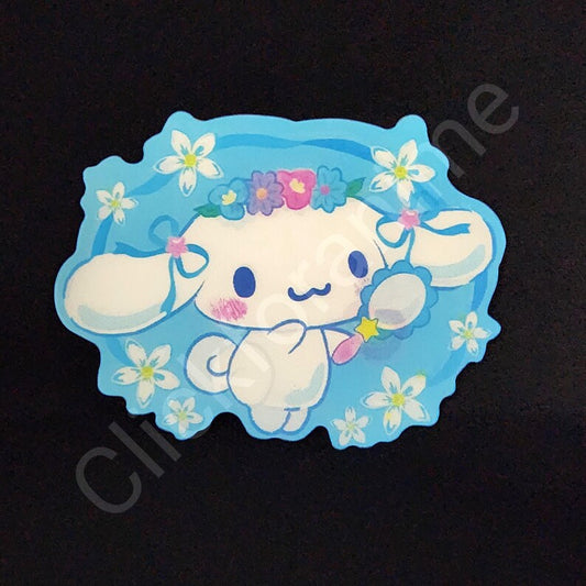 Sanrio: Cinnamon Roll 3D Moving Sticker Laptop Cute Lenticular Decal kawaii Car Notebook