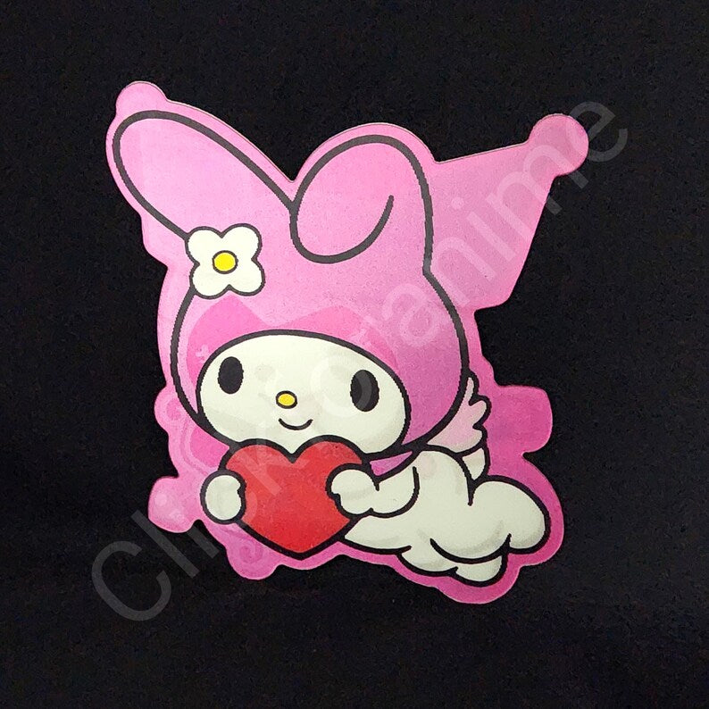 Sanrio: Kuromi My Melody 3D Moving Sticker Laptop Cute Lenticular kawaii Decal Car Notebook