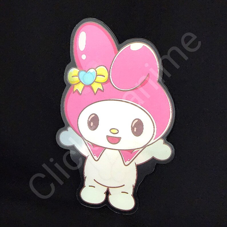 Sanrio: My Melody 3D Motion Moving Laptop Sticker Cute Lenticular Decal Kawaii Car Notebook