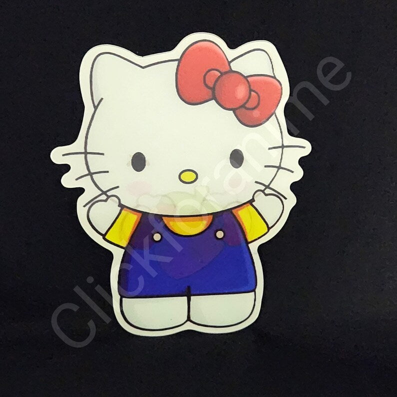 Sanrio: Hello Kitty 3D Motion Moving Laptop Sticker Cute Lenticular Decal Kawaii Car Notebook