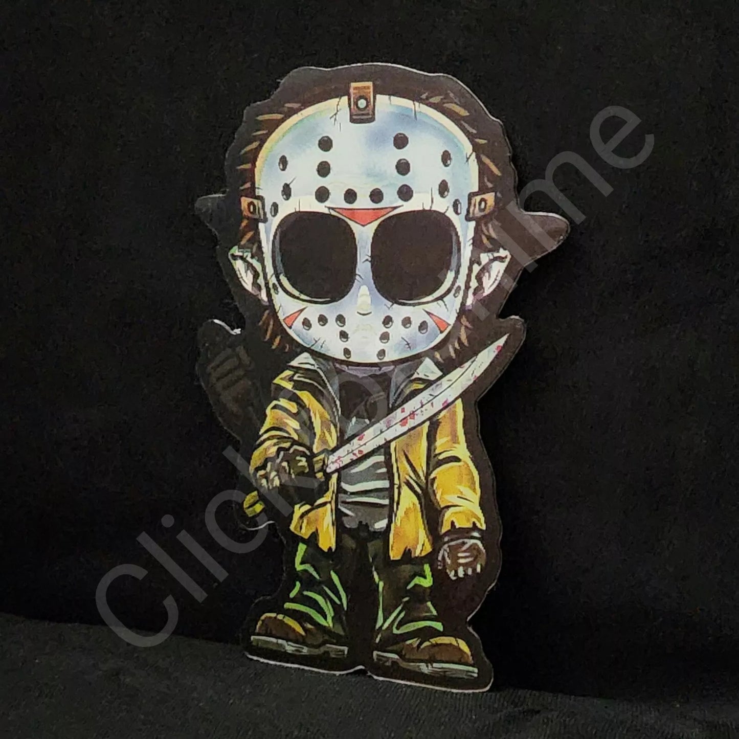 Horror Freddy Jason Halloween 3D Moving Sticker Lenticular Car laptop Decal