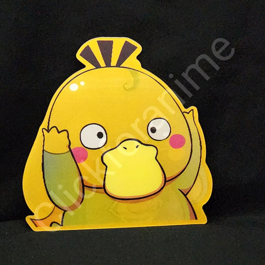 Pokemon: Psyduck Super Evolution 3D Moving Sticker Lenticular Car Laptop Decal