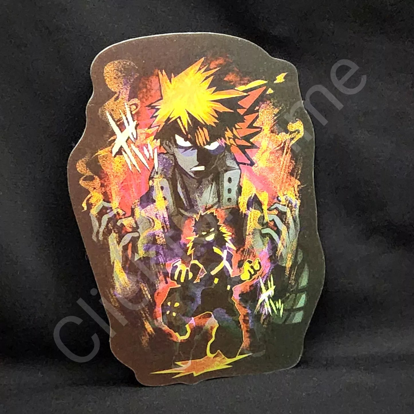 My Hero Academia: Bakugo Midoriya Todor 3D Moving Sticker Anime Lenticular Decal