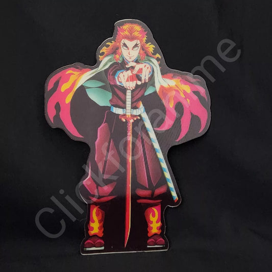 Demon Slayer: Kyojuro Rengoku 3D Moving Sticker Lenticular Anime Manga Decal