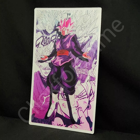 Dragon Ball Z : Goku Black Manga Style 3D Moving Sticker Lenticular Decal Super