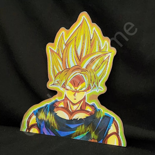 Dragon Ball Z Goku 3D Moving Sticker Anime Super Saiyan Lenticular Car Decal