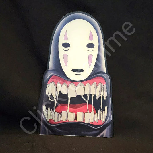 Spirited Away, Studio Ghibli No Face 3D Moving Sticker Anime Lenticular Decal Notebook Car Laptop