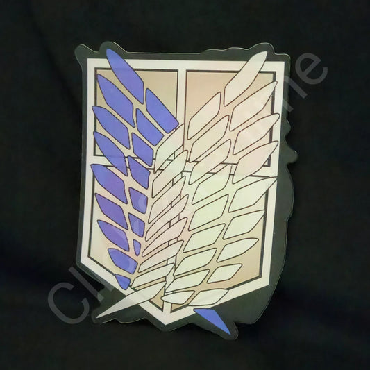 Attack on Titan Scout Logo Survey Corpse 3D Moving Sticker Lenticular Decal