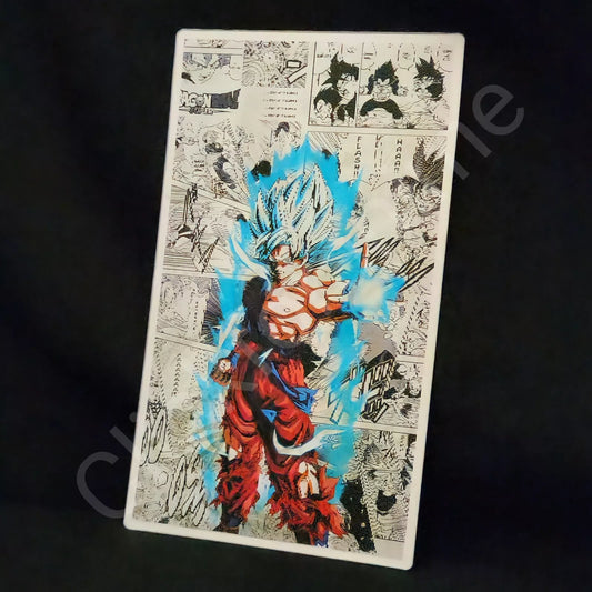 Dragon Ball Z : Goku Manga Style 3D Moving Sticker Lenticular Decal Blue