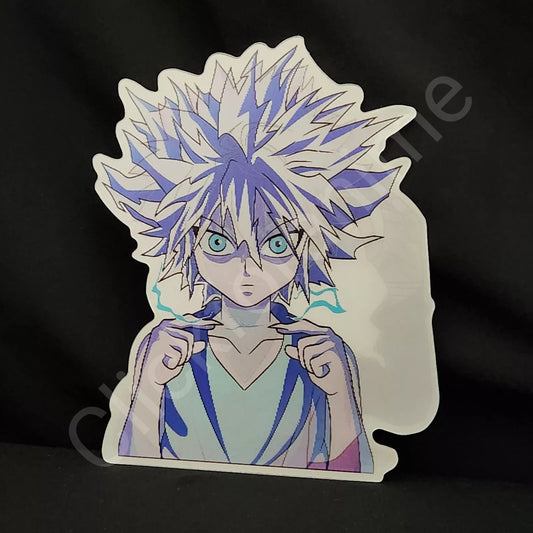 Hunter X Hunter Killua Zoldyc 3D Moving Sticker Lenticular Car laptop Decal