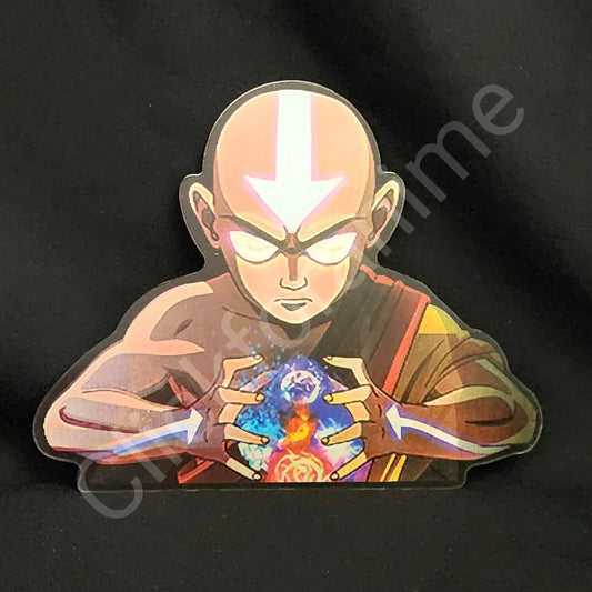 Avatar the Last Airbender: Aang 3D Moving Sticker - Animation Lenticular Decal