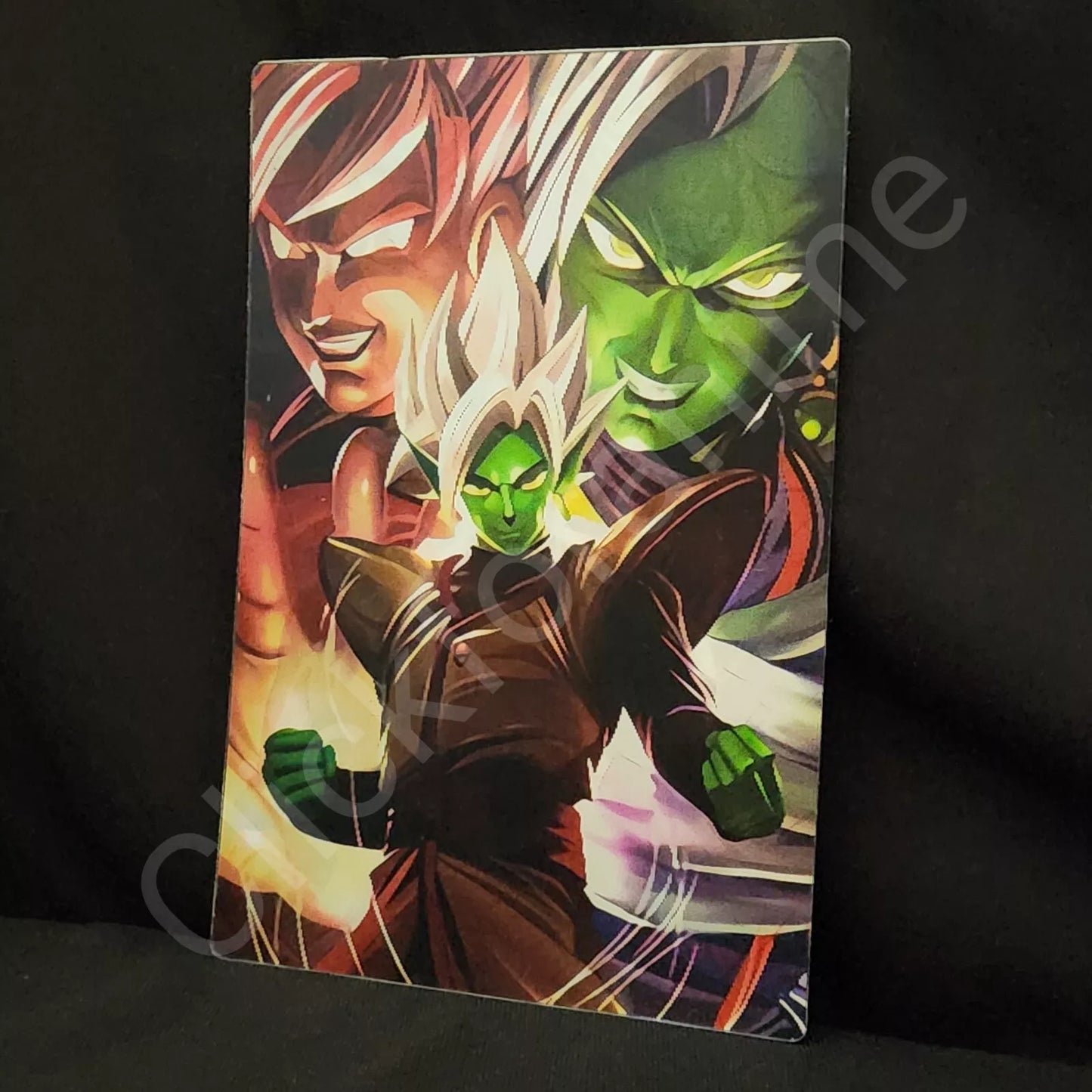 Dragon Ball Z : Gogeta Zamasu 3D Moving Sticker Anime Lenticular Decal Super