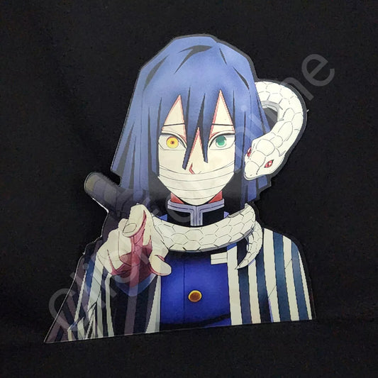 Demon Slayer: Obanai Iguro 3D Motion Moving Sticker Lenticular Anime Manga Decal