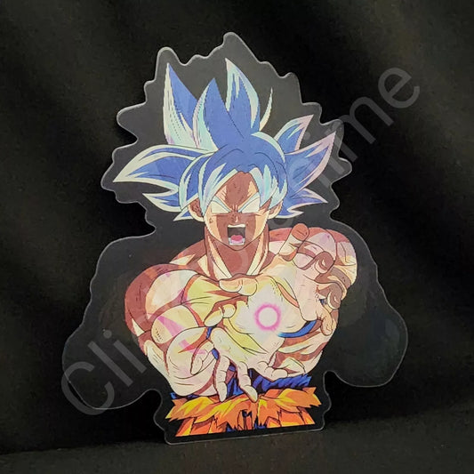 Dragon Ball Z Goku Saiyan Ultra instinct 3D Moving Sticker Lenticular Decal