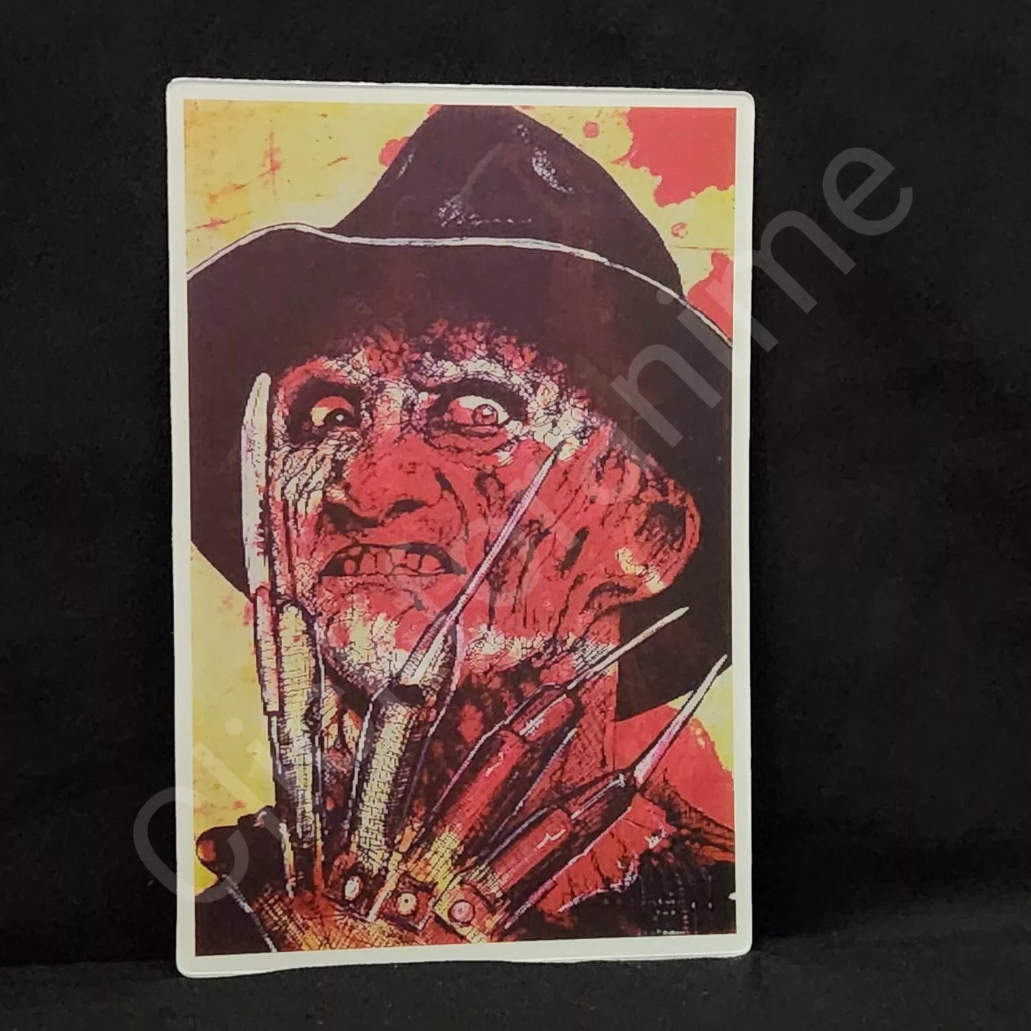 Horror Freddy Krueger 3D Moving Sticker Lenticular Decal Car Laptop Slasher