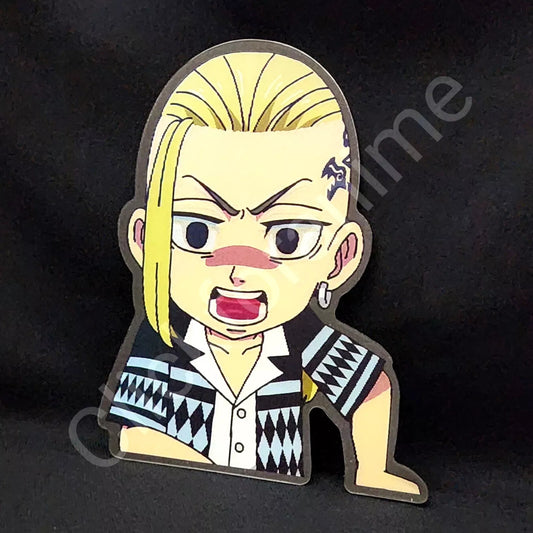 Tokyo Revengers Draken 3D Moving Sticker Anime Manga Lenticular Decal Notebook Car Laptop