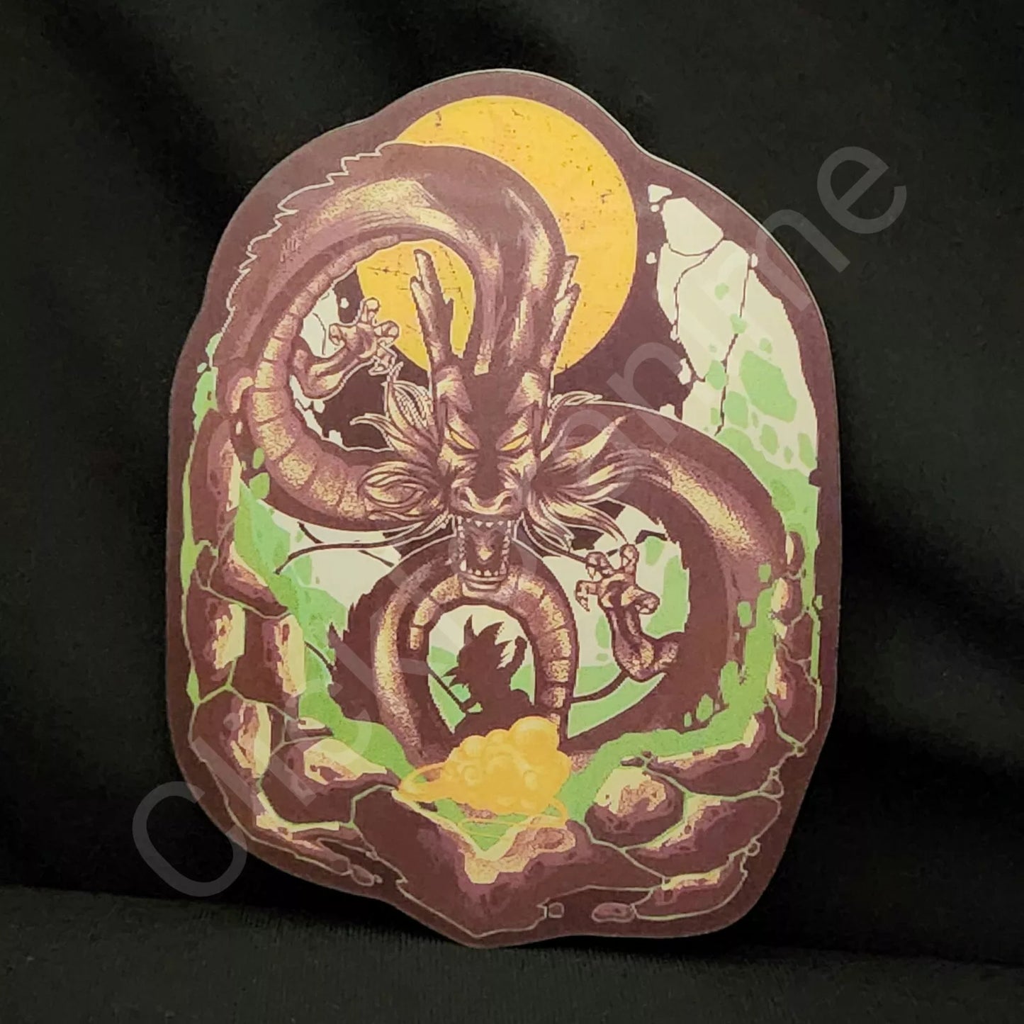 Dragon Ball Z : Shenron Goku Super , 3D Moving Sticker Anime Lenticular Decal