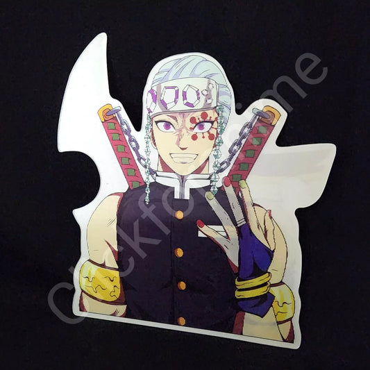 Demon Slayer: Tengen Uzui 3D Motion Moving Sticker Lenticular Anime Manga Decal