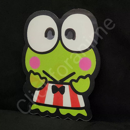 Sanrio: Keroppi 3D Moving Sticker Cute Lenticular Laptop Decal Kawaii Car Notebook