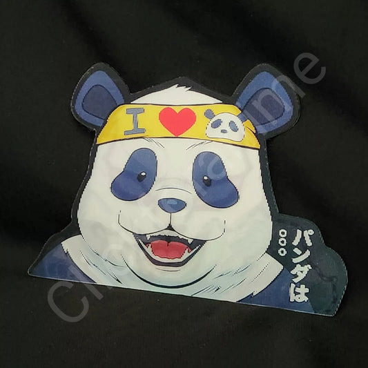 Jujutsu Kaisen: Panda 3D Motion Moving Sticker, Anime Manga Lenticular decal JJK